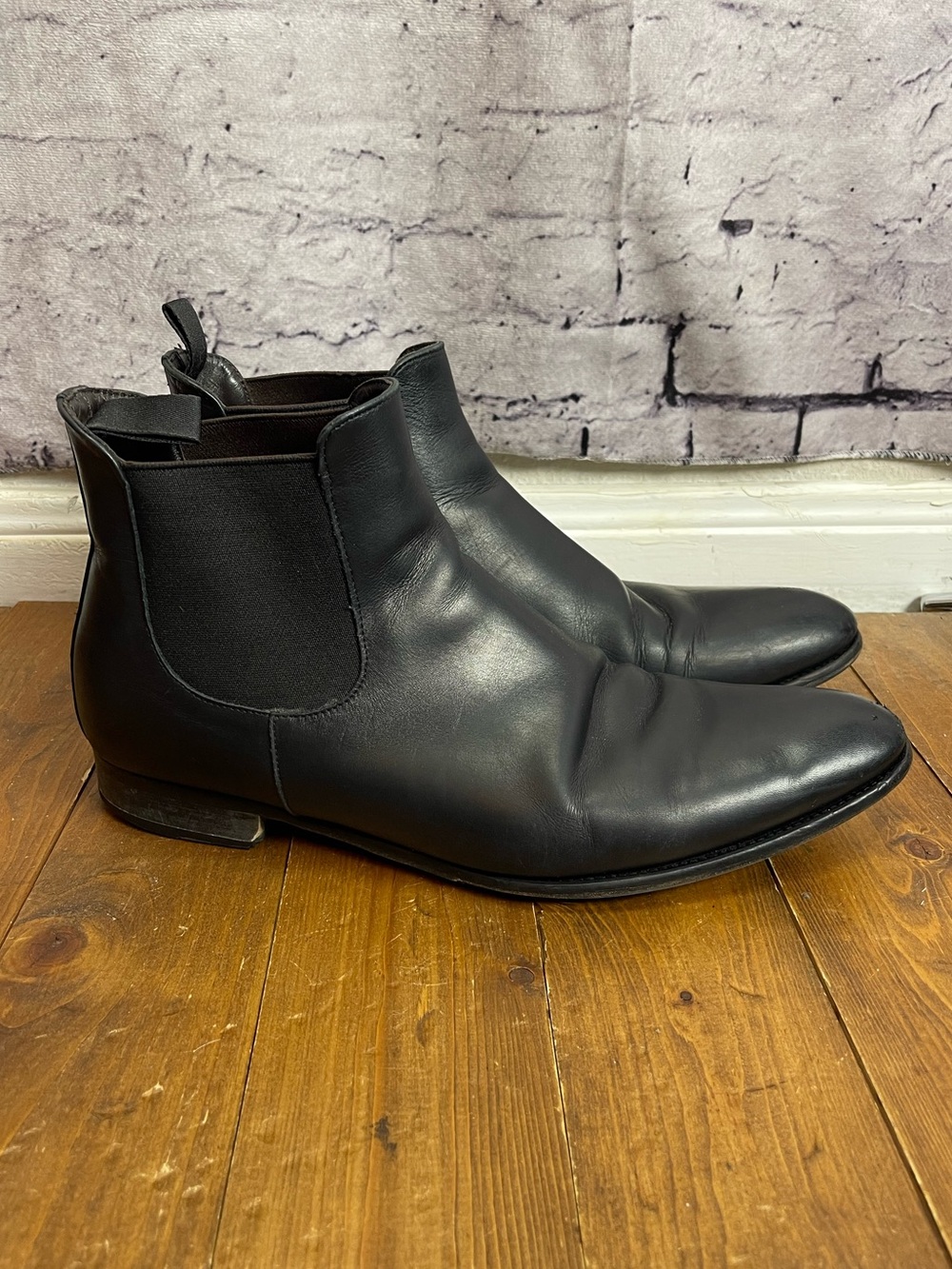 To boot New York Adam Derrick Mens size 11 black leather Chelsea boots